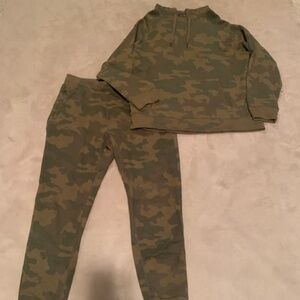 Camo Jogger Set - size Small Pant/size Large Hoody